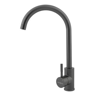 Смеситель кухонный Черный БЕРГАМО